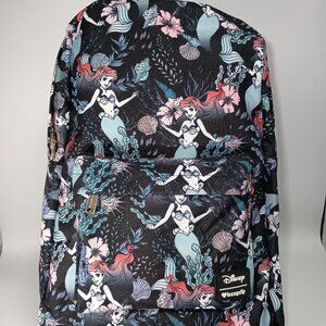 Loungefly Little Mermaid Full Size Backpack Disney Black Retired Collectible